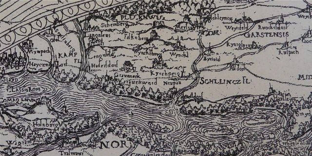 Karte von Winkl, 1650