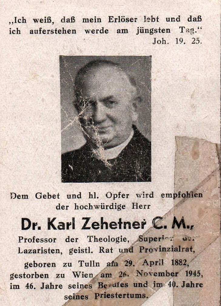 dr. karl zehenter