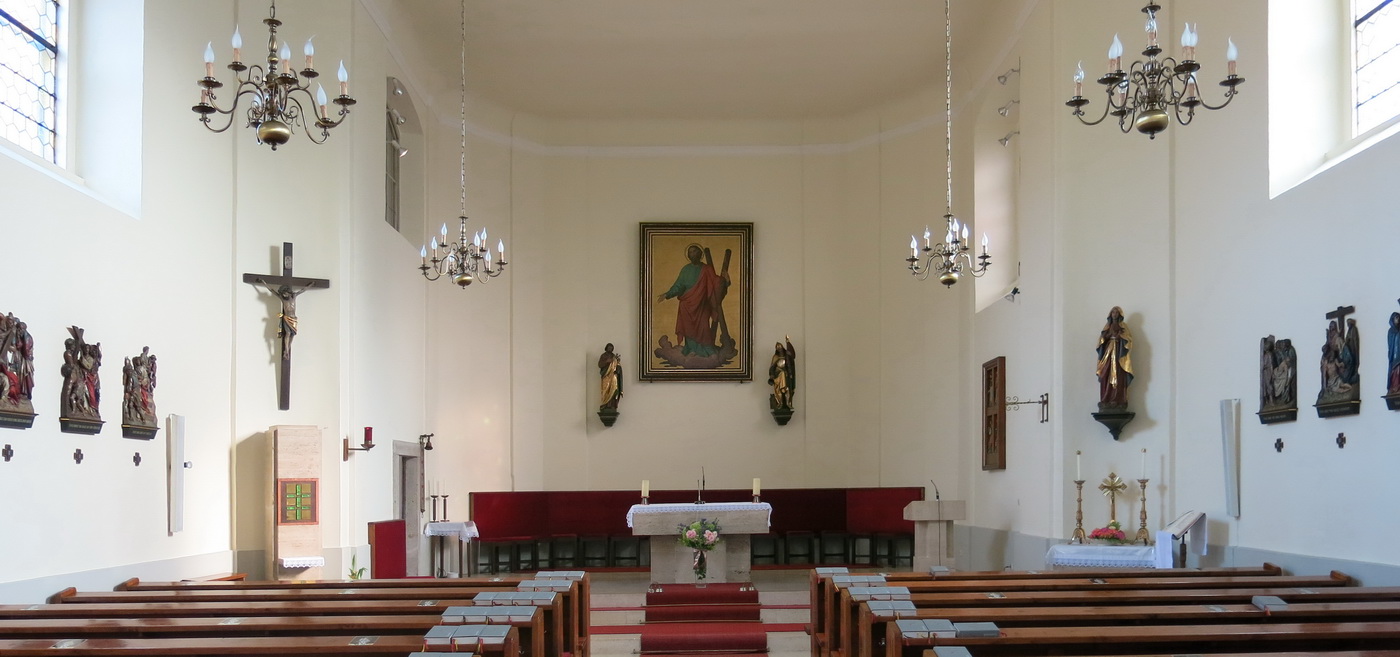 Die neu gestrichene Kirche